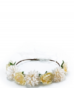 Bridal Party Festival Flower Headband HN320063 IVORY